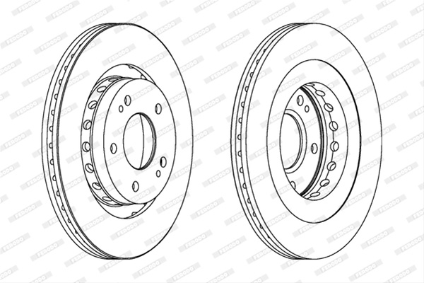 Set Discuri Frana Ferodo Citroën DDF1642