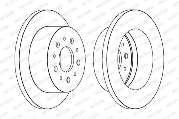 Set Discuri Frana Ferodo Citroën DDF1653