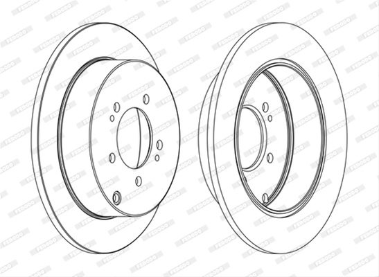 Set Discuri Frana Ferodo Citroën DDF1737C