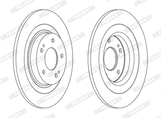 Set Discuri Frana Ferodo Citroën DDF2652C