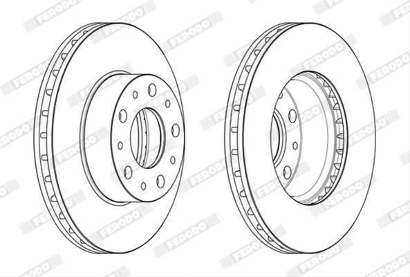 Set Discuri Frana Ferodo Citroën DDF2659