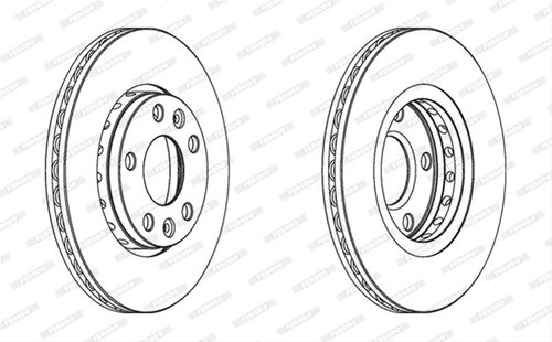 Set Discuri Frana Ferodo Dacia DDF1728C
