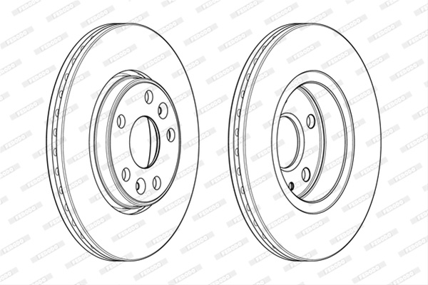 Set Discuri Frana Ferodo Dacia DDF1978C