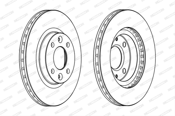 Set Discuri Frana Ferodo Dacia DDF2327C