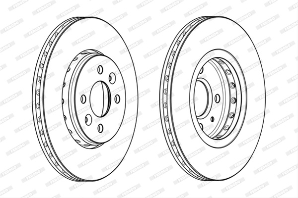 Set Discuri Frana Ferodo Dacia DDF2350C