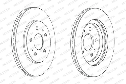Set Discuri Frana Ferodo Daihatsu DDF2247C