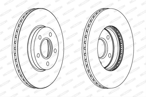 Set Discuri Frana Ferodo Ford DDF1222