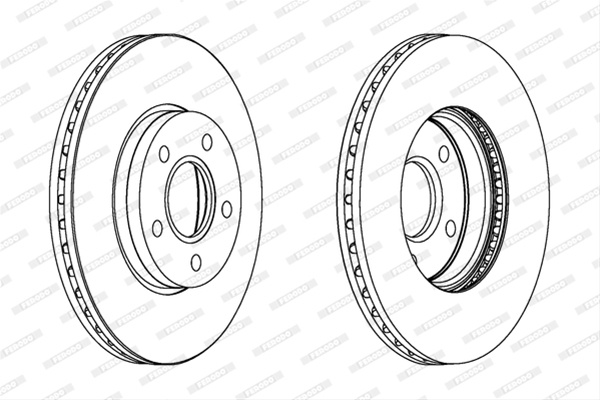 Set Discuri Frana Ferodo Ford DDF1222C
