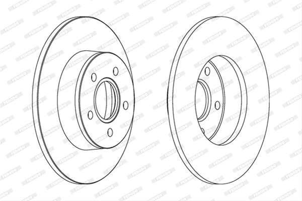 Set Discuri Frana Ferodo Ford DDF1497C