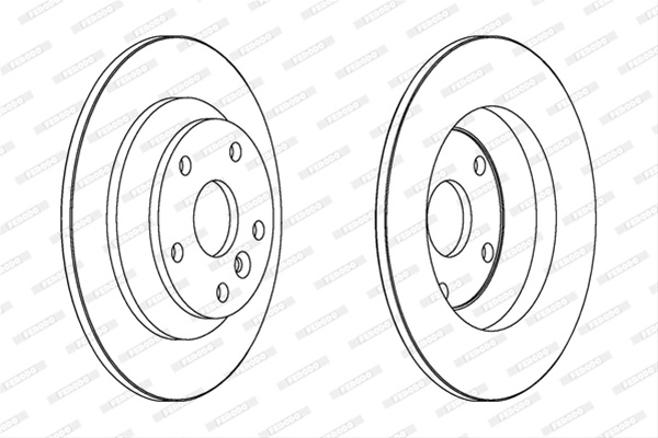 Set Discuri Frana Ferodo Ford DDF1616C