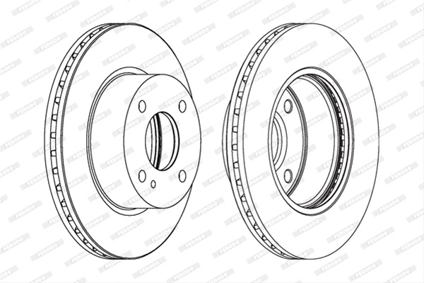 Set Discuri Frana Ferodo Ford DDF1740