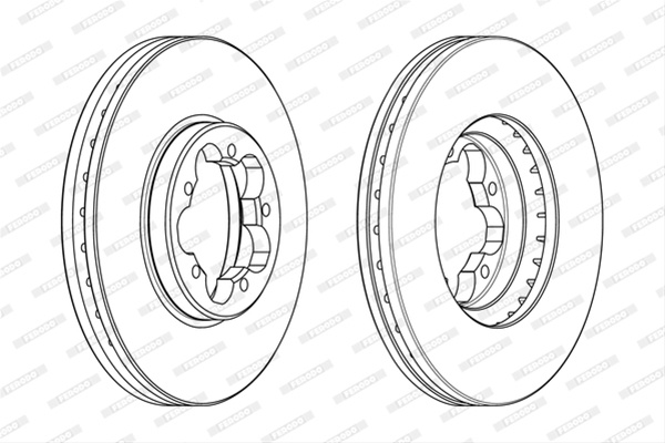 Set Discuri Frana Ferodo Ford DDF2469