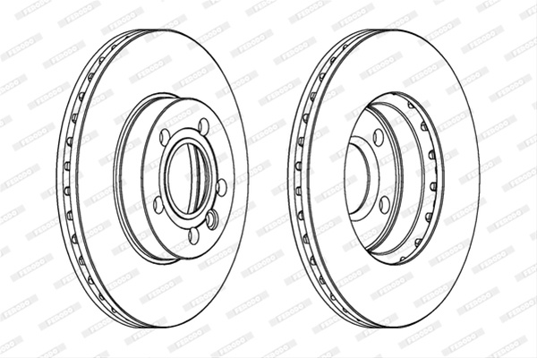 Set Discuri Frana Ferodo Ford DDF846C