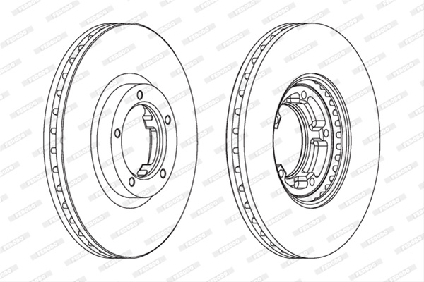Set Discuri Frana Ferodo Ford DDF848