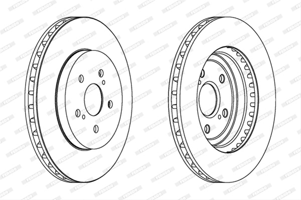 Set Discuri Frana Ferodo Ford Otosan DDF1544C
