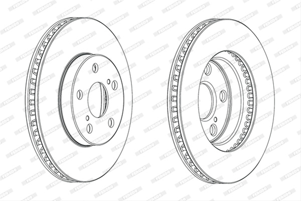 Set Discuri Frana Ferodo Ford Otosan DDF1882C