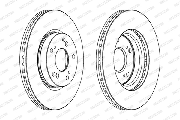 Set Discuri Frana Ferodo Honda DDF1539