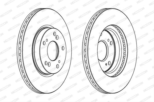 Set Discuri Frana Ferodo Honda DDF1539C