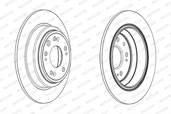 Set Discuri Frana Ferodo Honda DDF1778C
