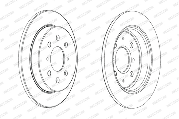 Set Discuri Frana Ferodo Honda DDF2244C