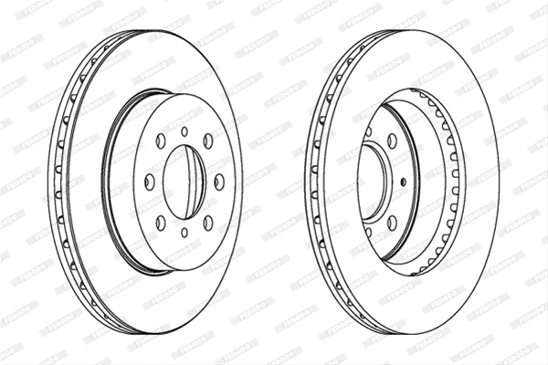 Set Discuri Frana Ferodo Honda DDF492C