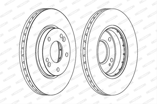 Set Discuri Frana Ferodo Hyundai DDF1239