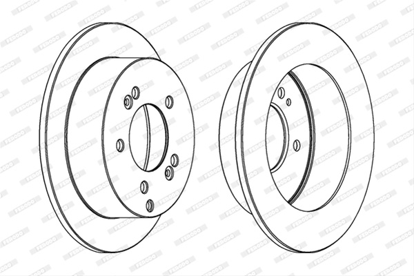Set Discuri Frana Ferodo Hyundai DDF1447