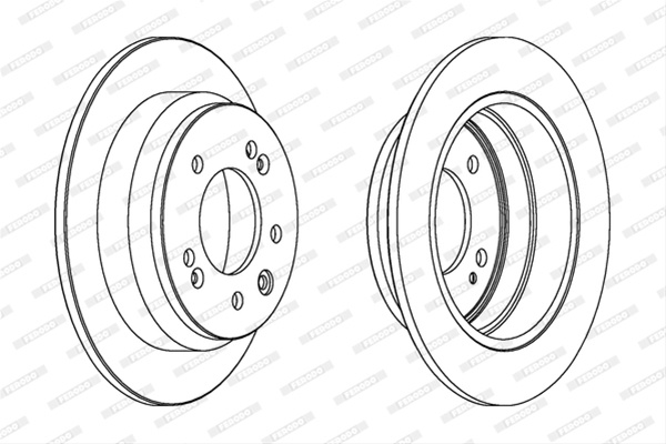 Set Discuri Frana Ferodo Hyundai DDF1618