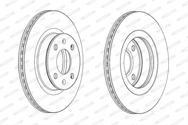 Set Discuri Frana Ferodo Hyundai DDF1792C