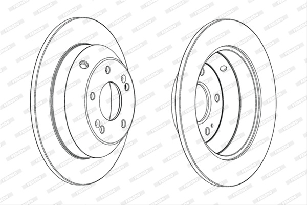 Set Discuri Frana Ferodo Hyundai DDF1873C