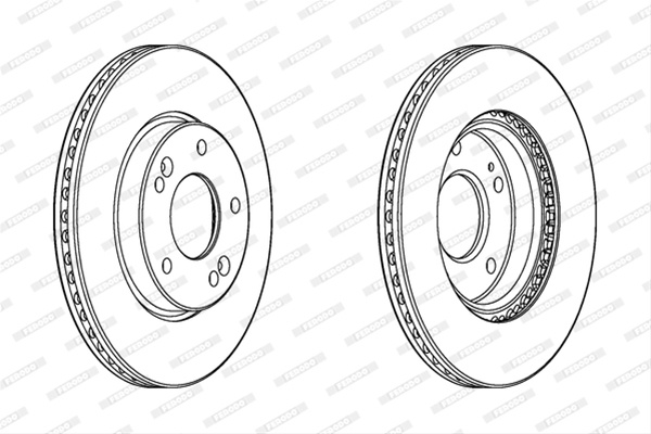 Set Discuri Frana Ferodo Hyundai DDF2187C
