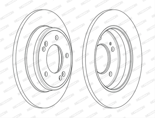 Set Discuri Frana Ferodo Hyundai DDF2193C
