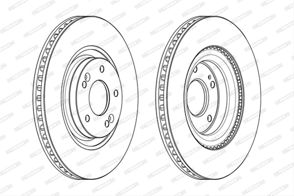 Set Discuri Frana Ferodo Hyundai DDF2199C