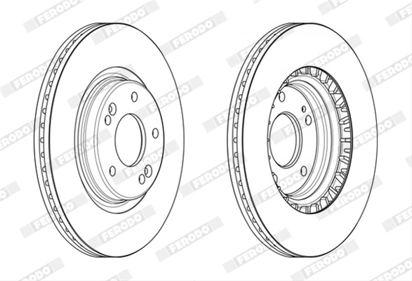 Set Discuri Frana Ferodo Hyundai DDF2680C