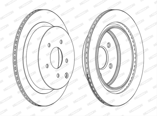 Set Discuri Frana Ferodo Infiniti DDF1506C