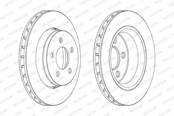 Set Discuri Frana Ferodo Jeep DDF1759
