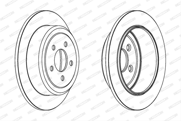Set Discuri Frana Ferodo Jeep DDF1760