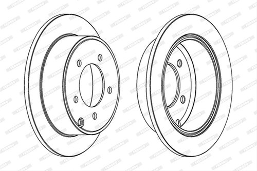 Set Discuri Frana Ferodo Jeep DDF1762C