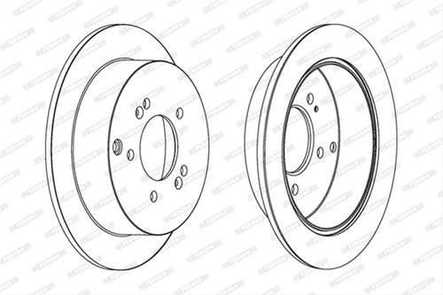 Set Discuri Frana Ferodo Kia DDF1493C
