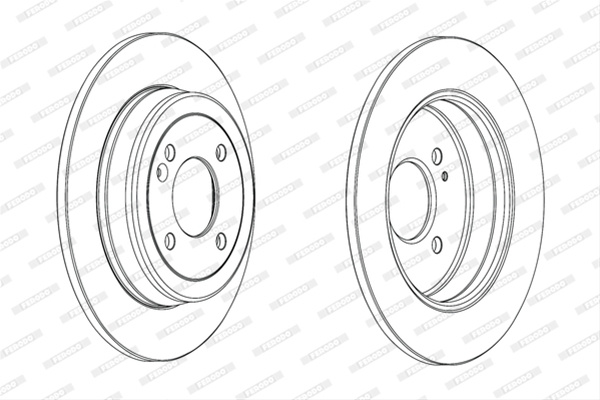 Set Discuri Frana Ferodo Kia DDF2090C