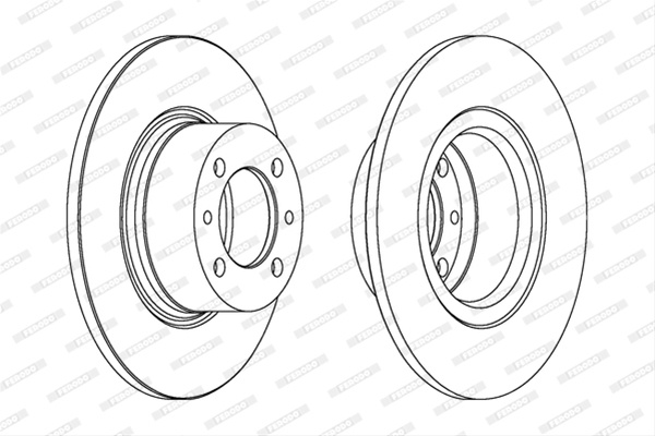 Set Discuri Frana Ferodo Lada DDF035