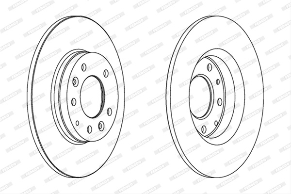 Set Discuri Frana Ferodo Mazda (Faw) DDF1500