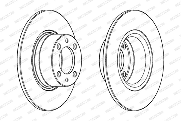 Set Discuri Frana Ferodo Mercedes-Benz DDF1035