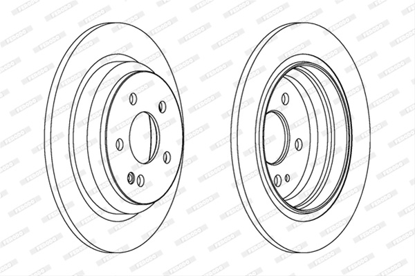Set Discuri Frana Ferodo Mercedes-Benz DDF1234C
