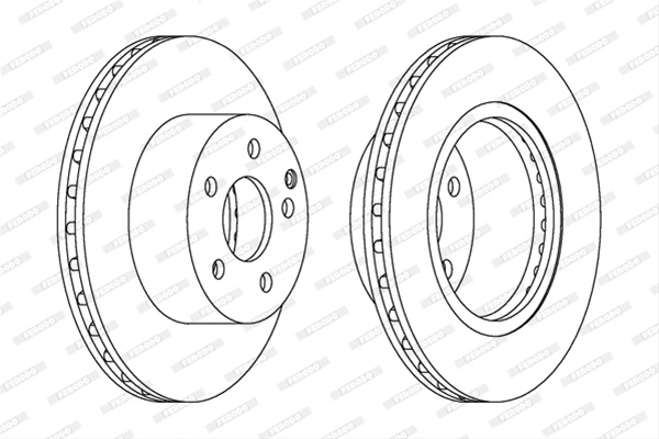 Set Discuri Frana Ferodo Mercedes-Benz DDF1688