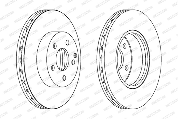 Set Discuri Frana Ferodo Mercedes-Benz DDF1690C