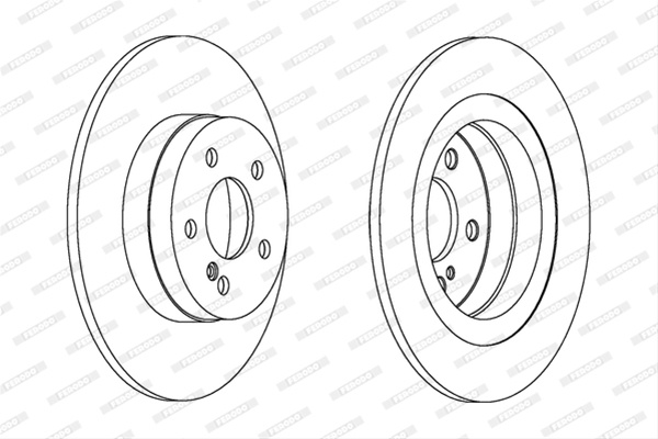Set Discuri Frana Ferodo Mercedes-Benz DDF1691C