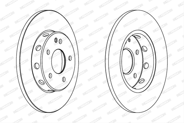 Set Discuri Frana Ferodo Mercedes-Benz DDF540