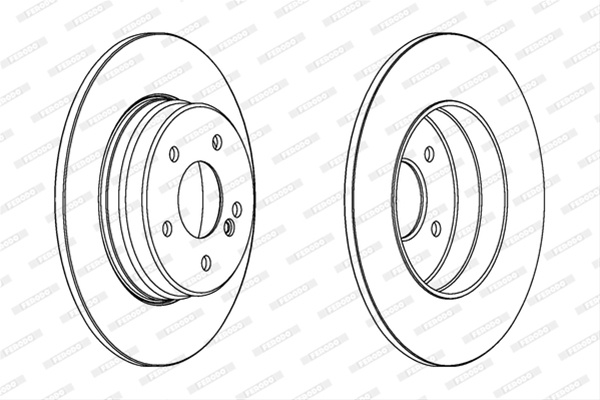Set Discuri Frana Ferodo Mercedes-Benz DDF963C