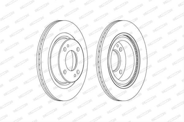 Set Discuri Frana Ferodo Mitsubishi DDF2467C